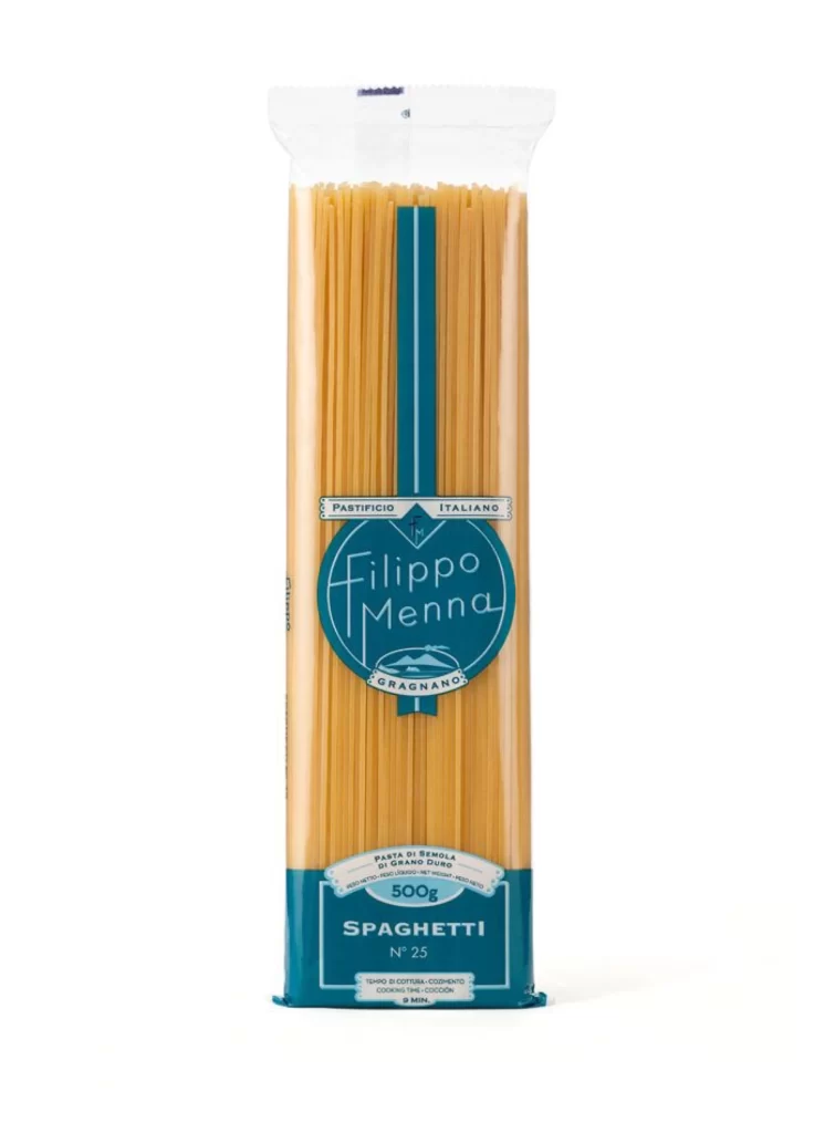 Pasta Spaghetti Filippo Menna Blue White Modern