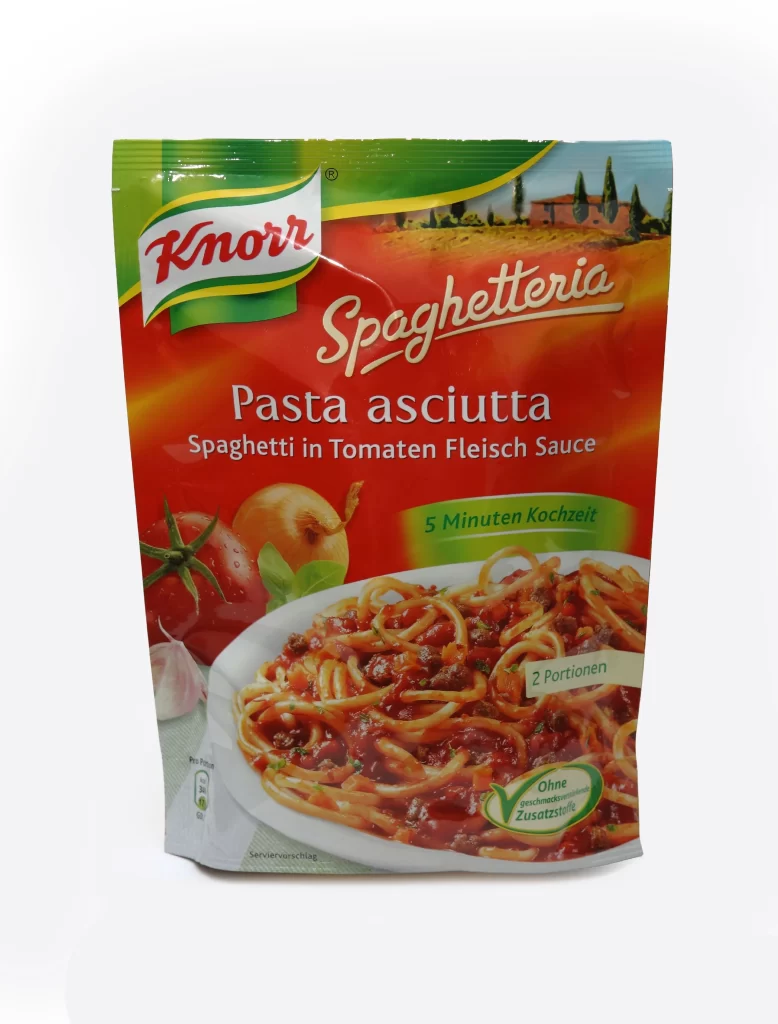 Pasta Spaghetti Knorr Red Green Tomato Sauce