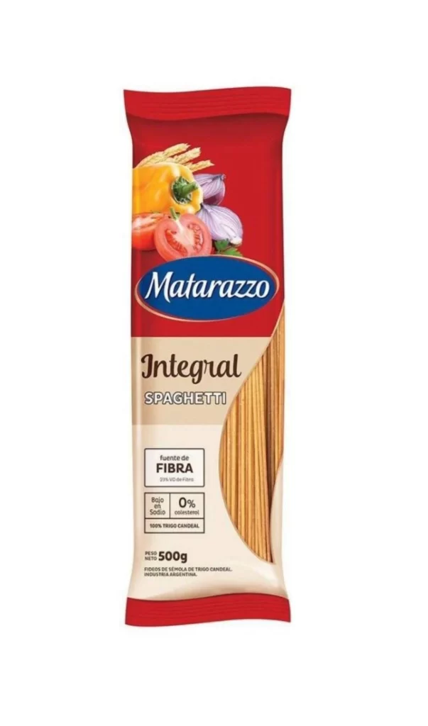 Pasta Spaghetti Matarazzo Red White Integral