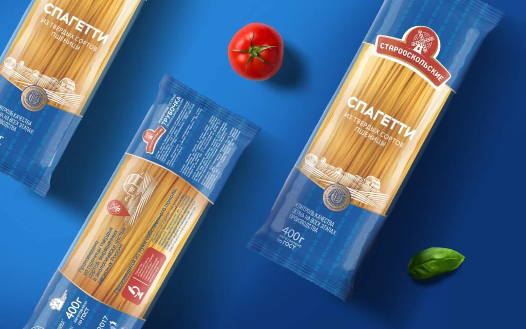 Pasta Spaghetti Starooskolskie Blue Red