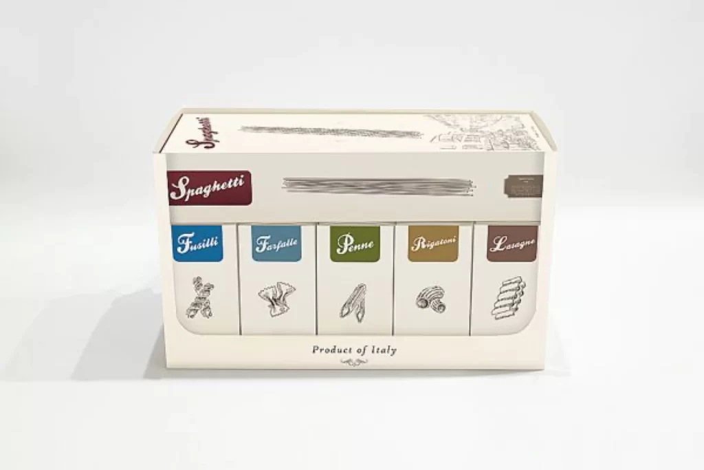 Pasta Spaghetti Variety Box Blue Green Brown
