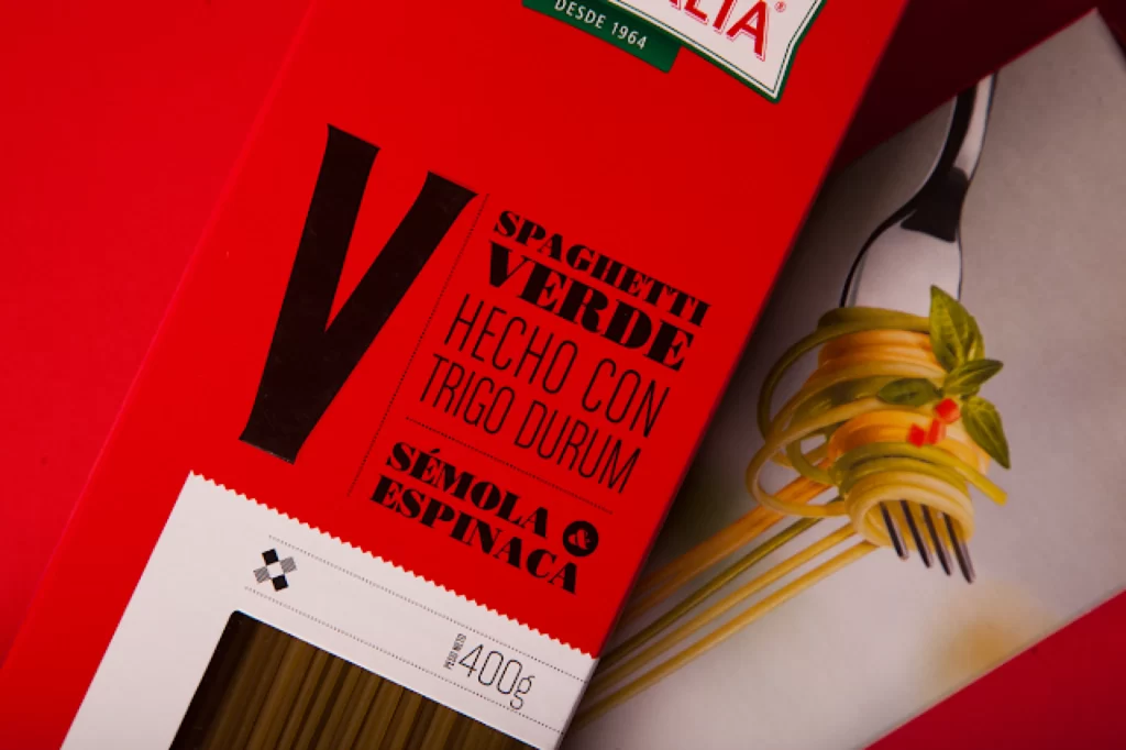 Pasta Spaghetti Verde Red Green Brand
