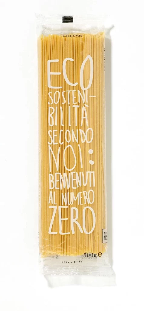 Pasta Spaghetti Yellow White Eco Sustainable