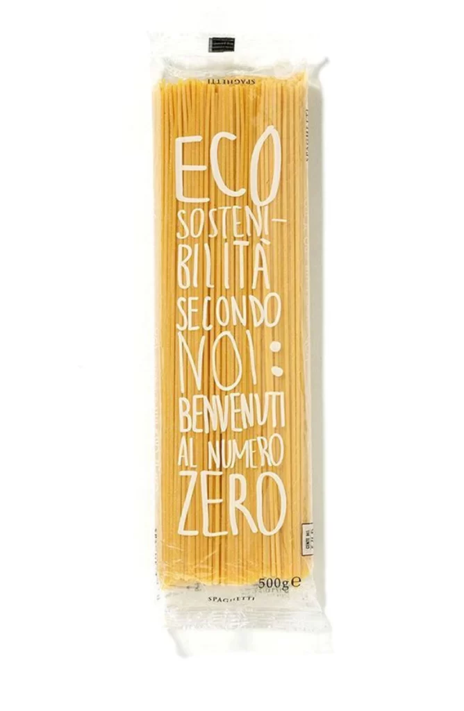Pasta Spaghetti Yellow White Eco Sustainable