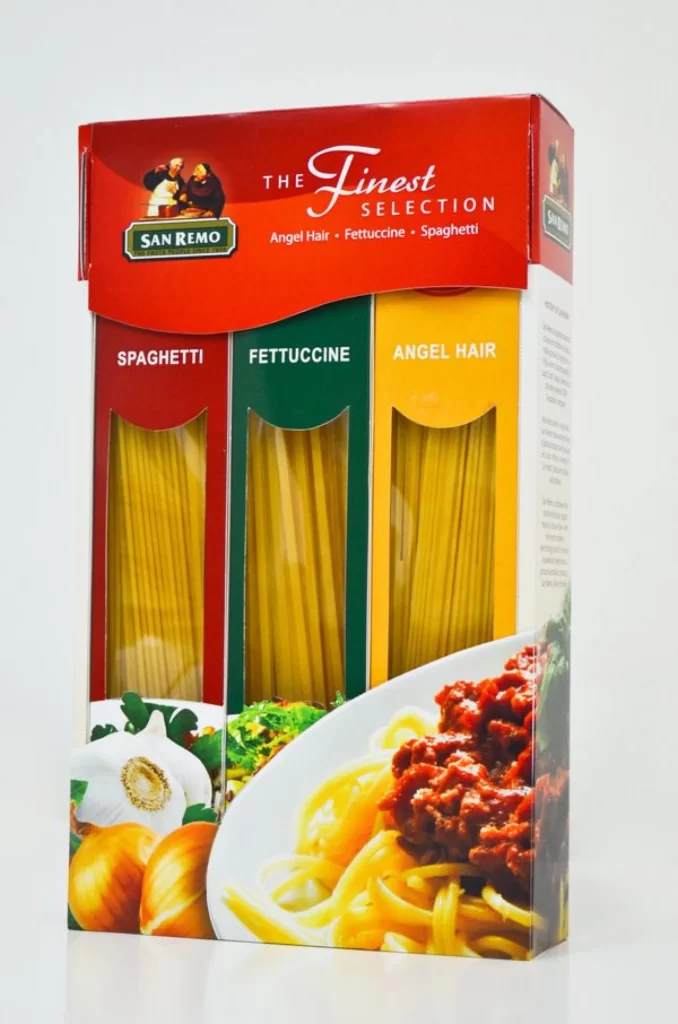 Pasta Variety Pack San Remo Red Green Yellow