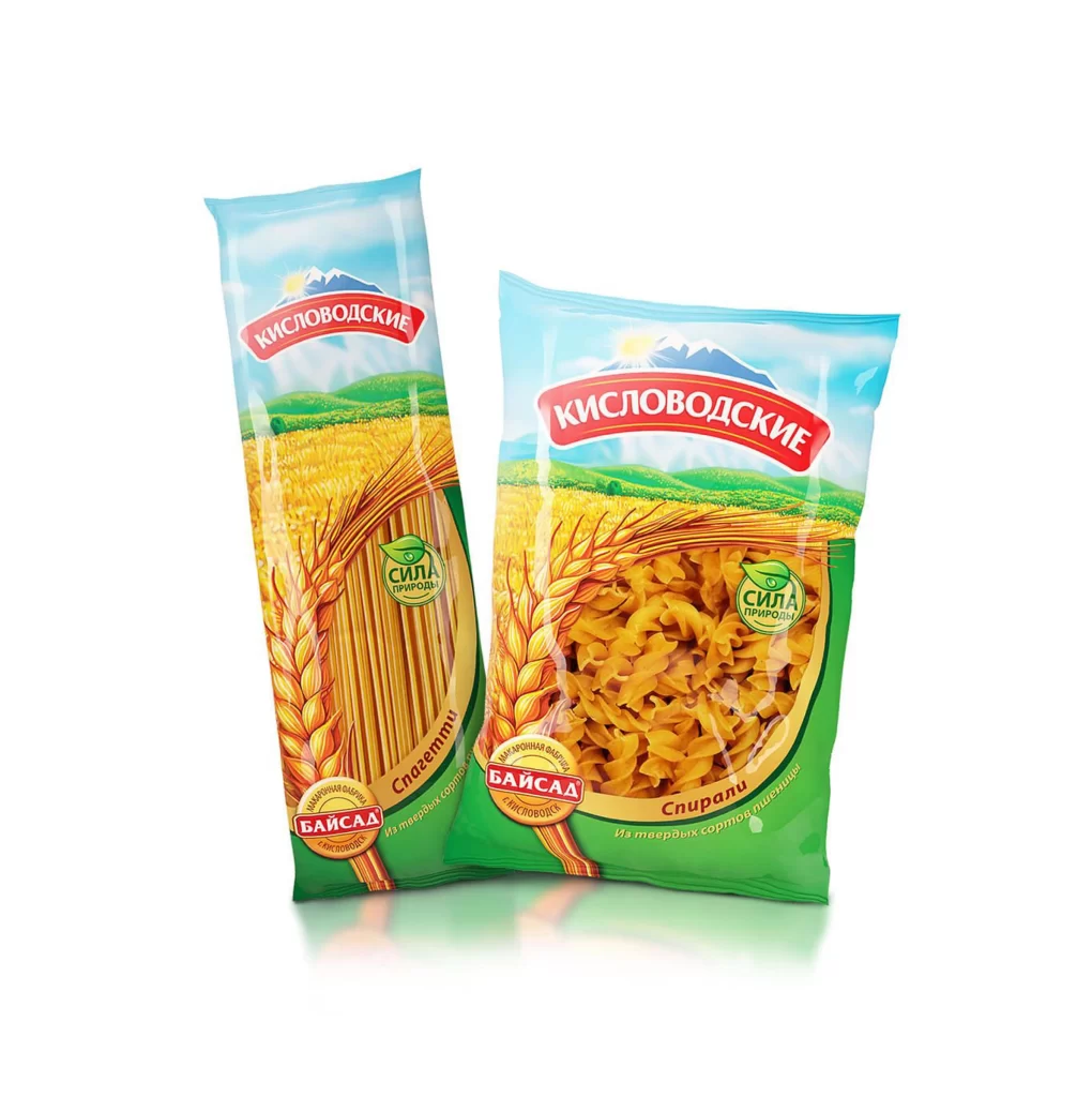 Pasta Wheat Green Yellow Branding