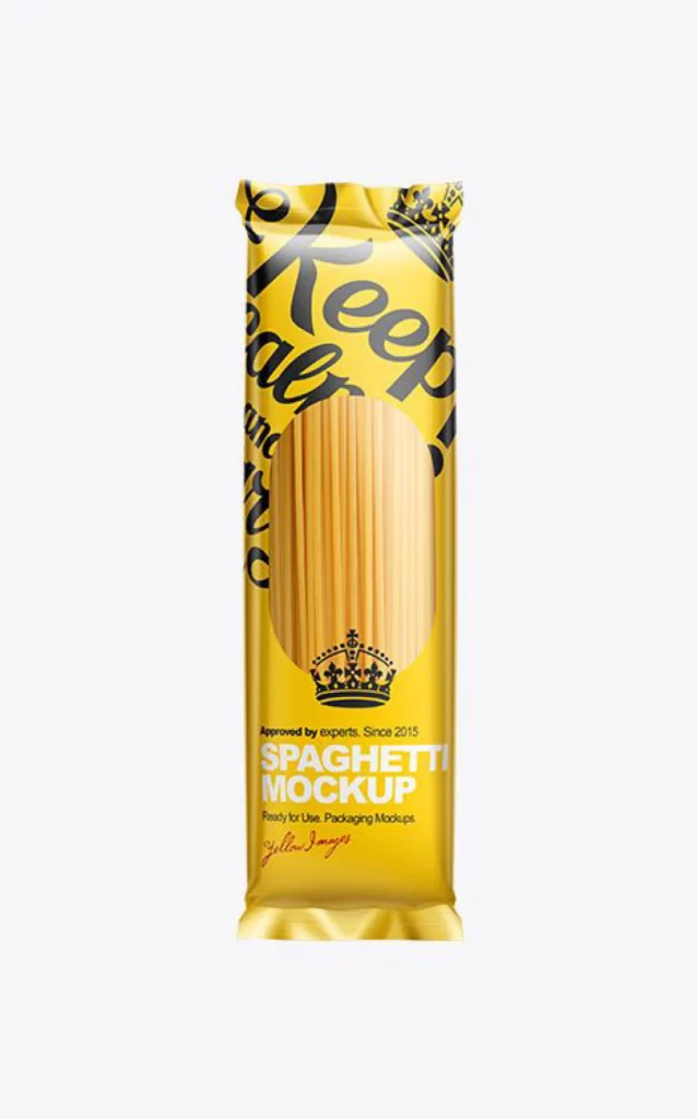 Pasta Yellow Crown Mockup