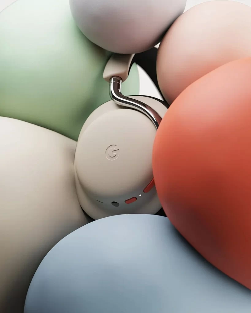 Pastel Balloons with Headphones
