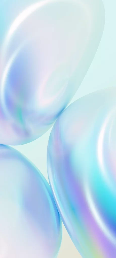 Pastel Holographic Bubble Pattern