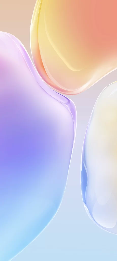 Pastel Holographic Gradient Abstract Shapes