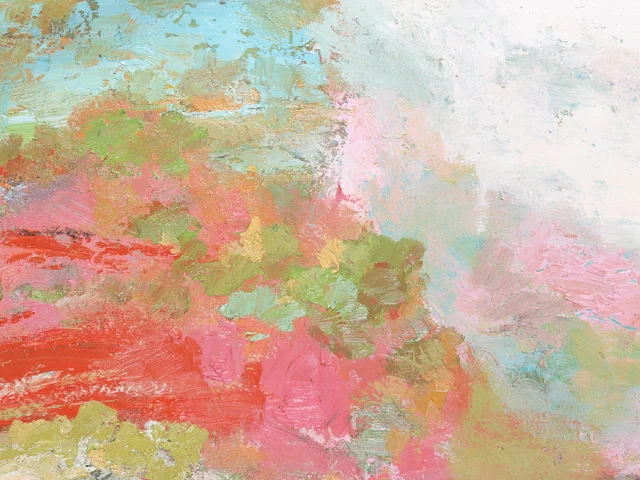 Pastel Impasto Oil Painting Texture Soft Brushstrokes Dreamy gray Mood