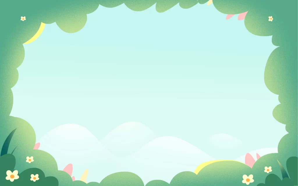 Pastel Nature Background Trees Flowers