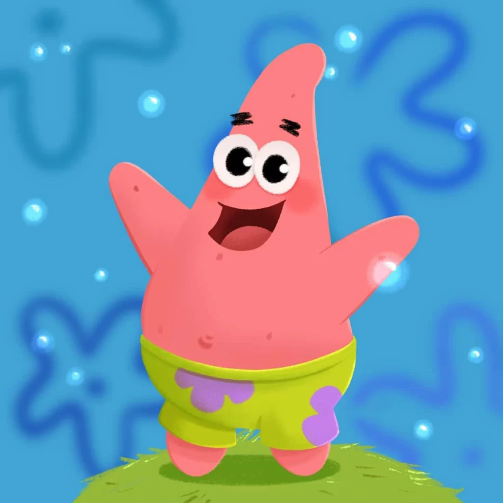 Patrick Star SpongeBob SquarePants Underwater Sea Character Eleonore Pelluau