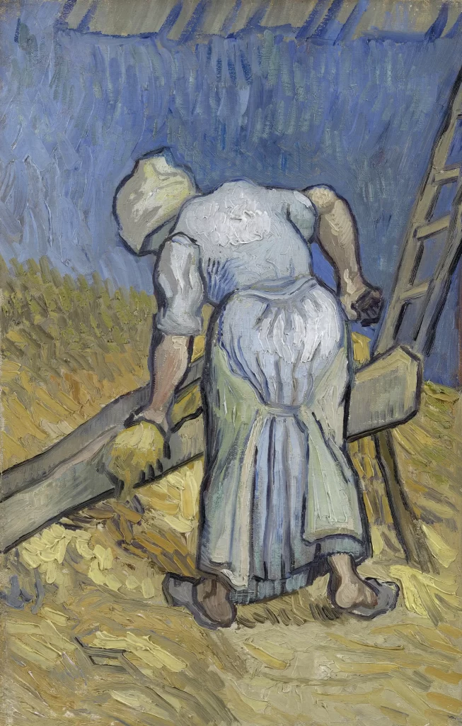 Peasant Woman Cutting Straw Van Gogh