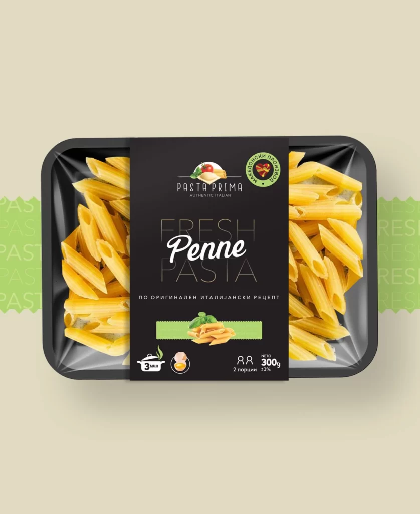 Penne Pasta Pastaprima Black Green Yellow Authentic Italian