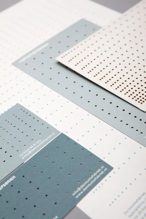 Perforated Cardboard Grey White Industrial Design