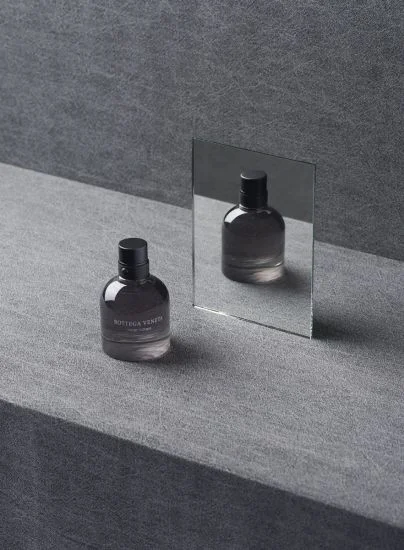 Perfume Bottle Black Glass Minimalist Design