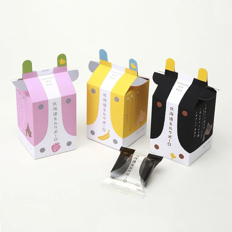 Pet Treats Milk Biscuit Animal Design Pink Yellow Black