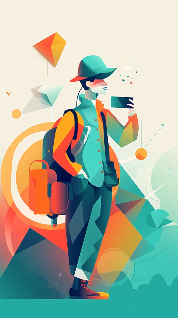 Photographer Teal Orange Abstract Geometric Digital