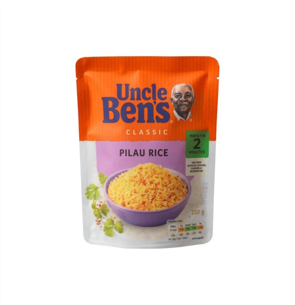 Pilau Rice Uncle Bens Orange Purple Classic