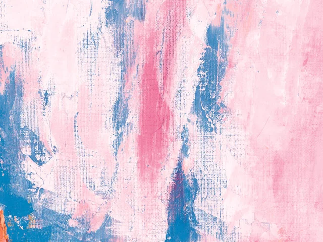Pink Blue Impasto Oil Painting Texture Dynamic Brushstrokes