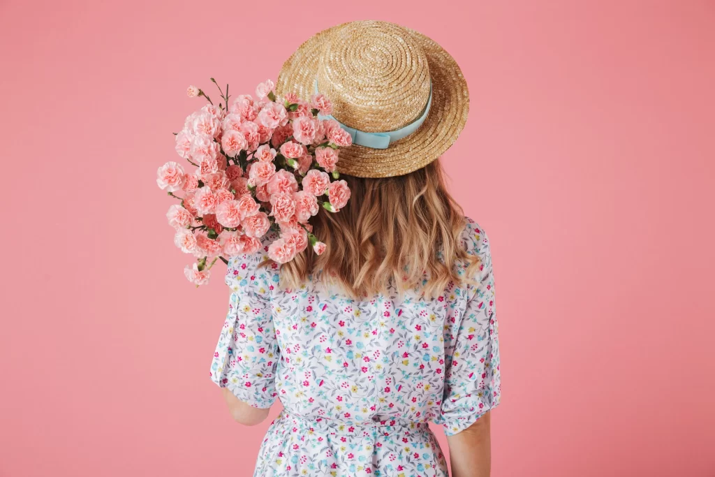 Pink Carnation Bouquet Blooms Soft Petals