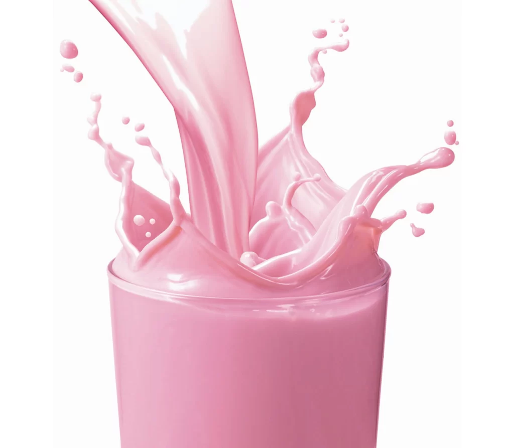 Pink Drink Splash Glass Liquid