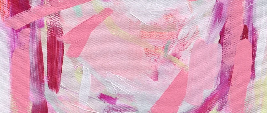 Pink Impasto Oil Painting Texture Dynamic neutral Brushstrokes