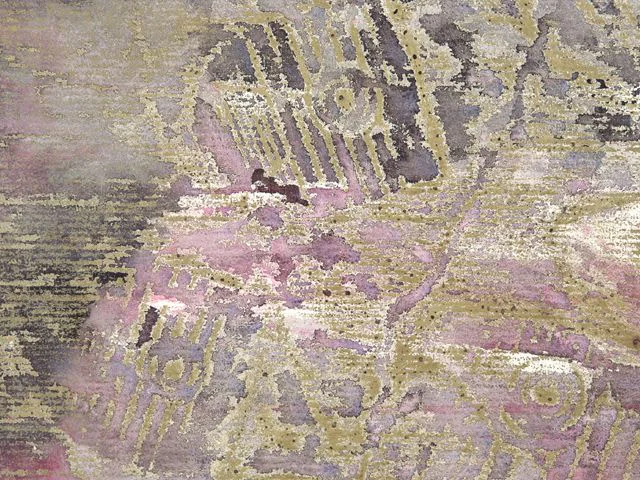 Pink Impasto Oil Painting Texture Abstract Brushstrokes