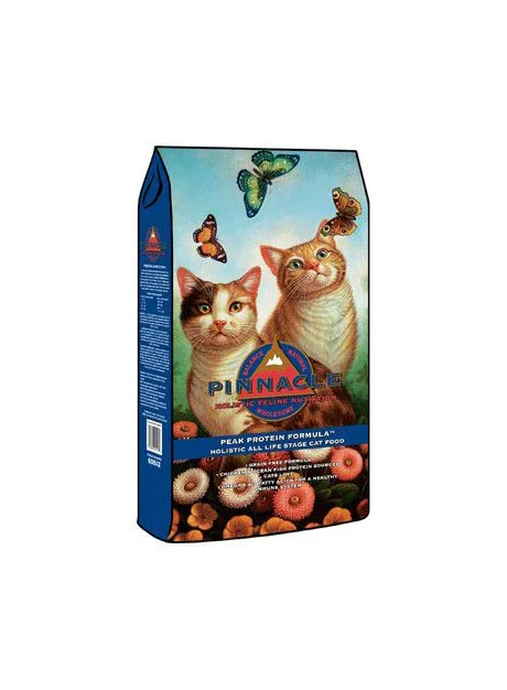 Pinnacle Cat Food Peak Protein Formula Illustration Blue