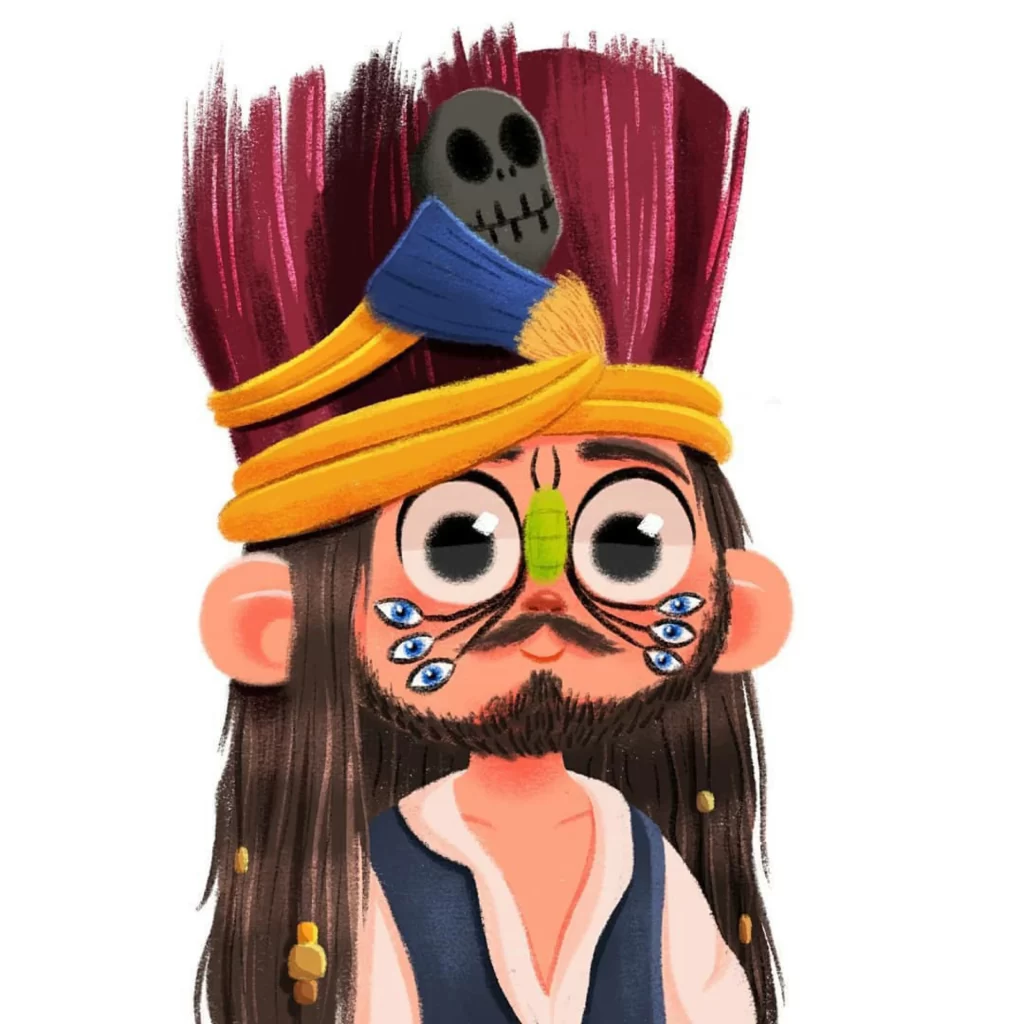 Pirate Character Illustration Eleonore Pelluau