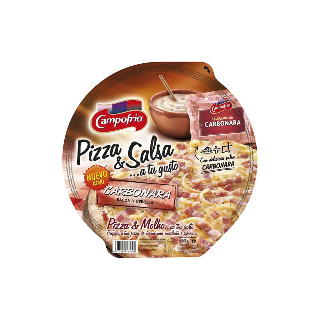 Pizza Salsa Carbonara Campofrio Modern Colorful