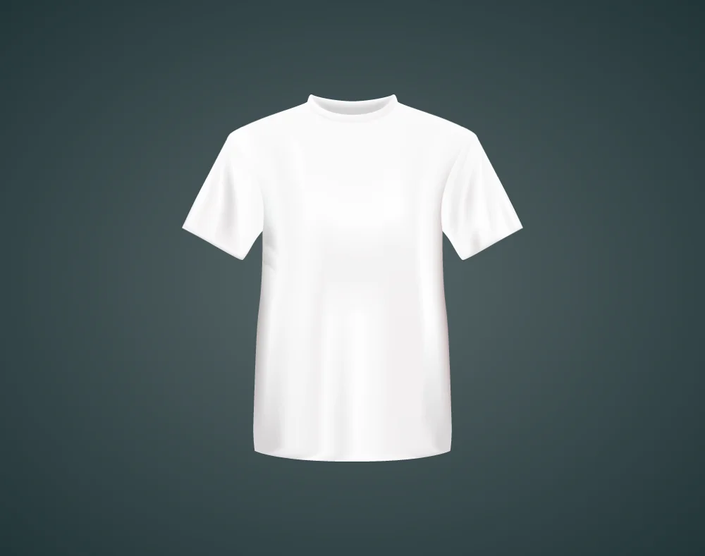 Plain White T-Shirt Mockup Template
