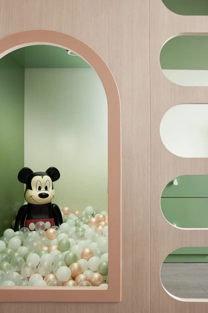 Playroom Pastel Colorful Balls Mickey Mouse Decorative