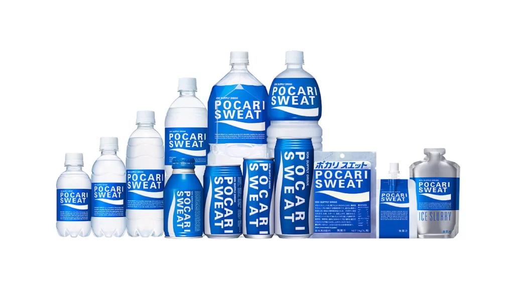 Pocari Sweat Bottles Cans Ice Spray