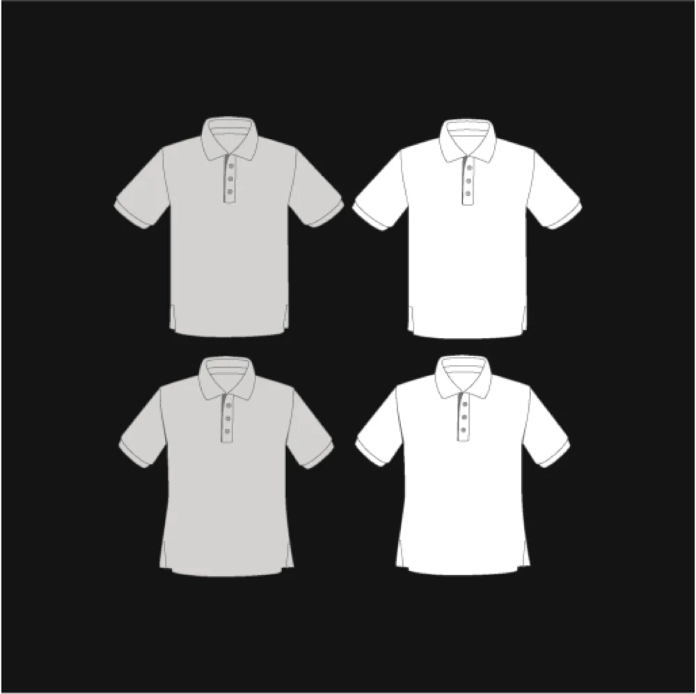 Polo Shirt Vector Template Collection