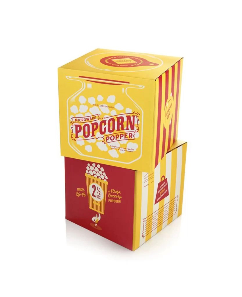 Popcorn Popper Microwave Yellow Red Retro