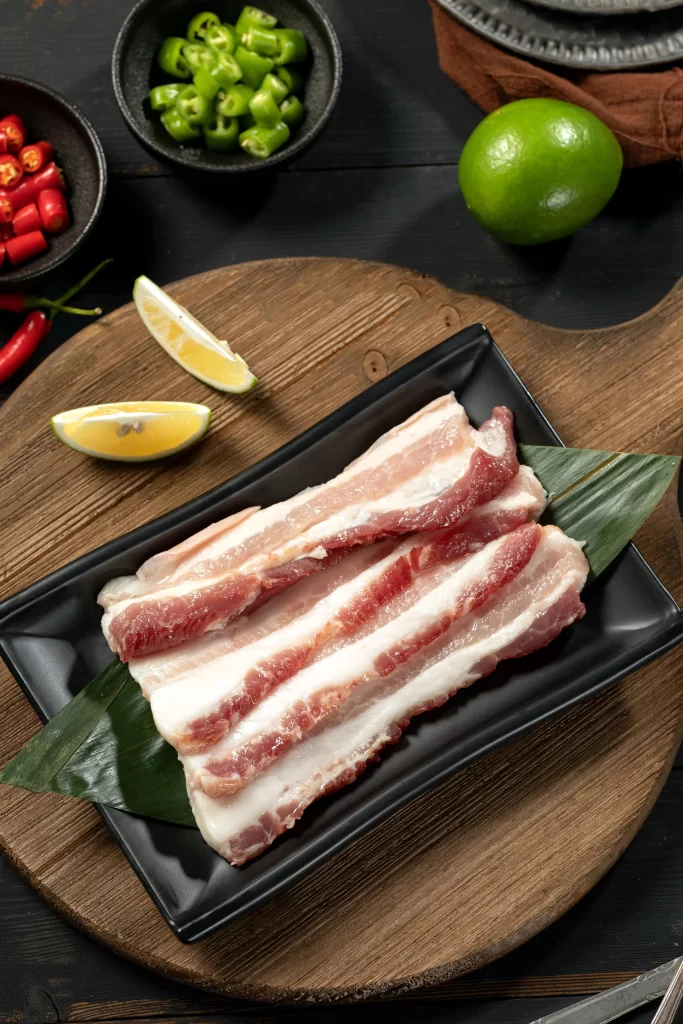 Pork Ribs Grilled Char Marks Juices