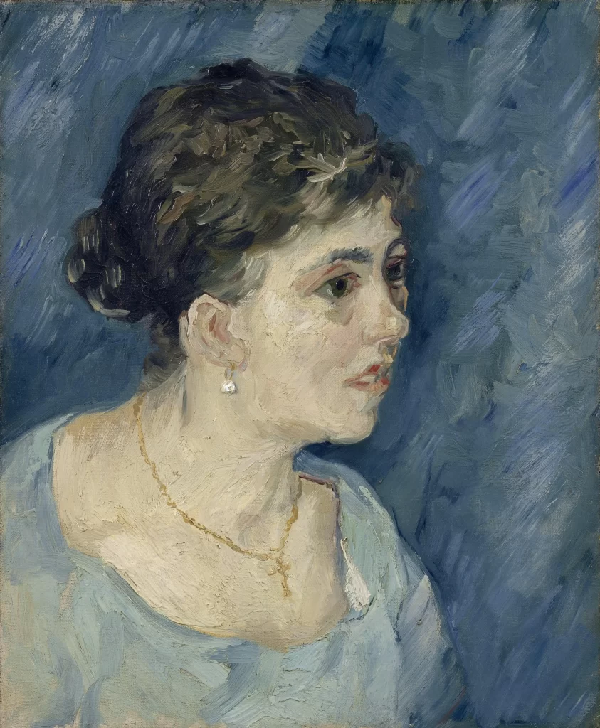 Portrait of a Woman in Blue Van Gogh