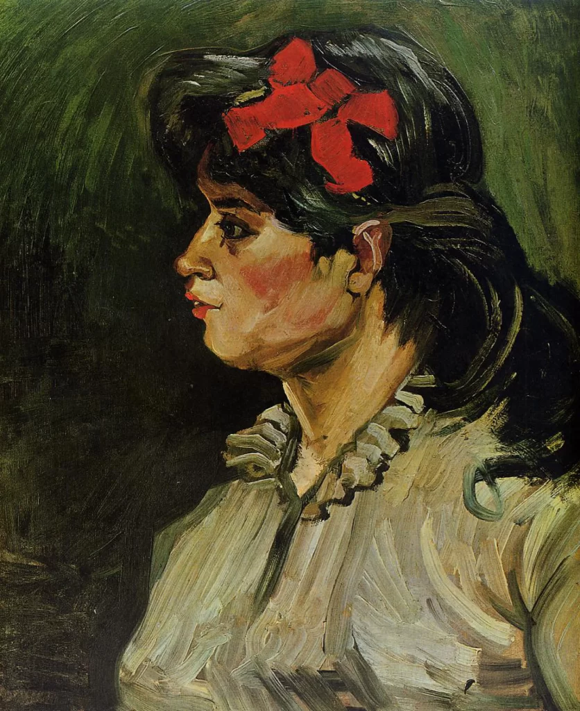 Portrait of a Woman with a Red Ribbon Van Gogh