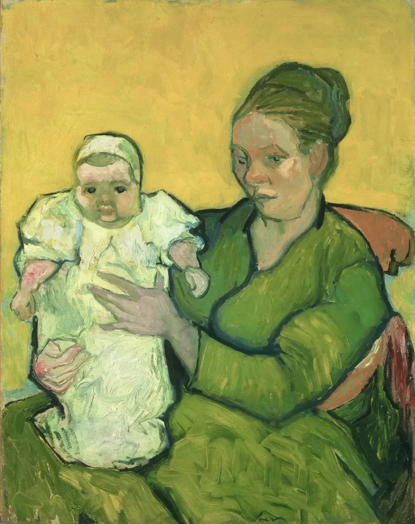 Portrait of Madame Augostine Roulin and Baby Van Gogh