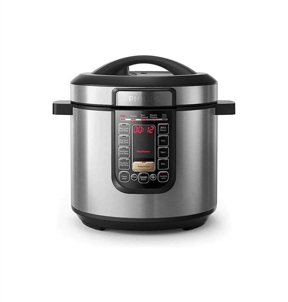 Pressure Cooker Philips Stainless Steel Digital Display Multi-Function