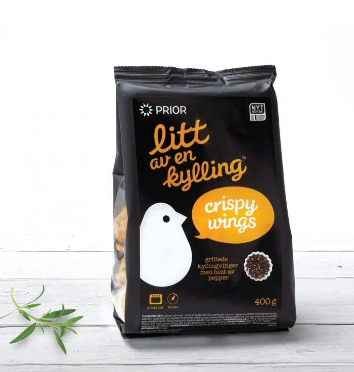 Prior Crispy Wings Chicken Black Packaging Bird