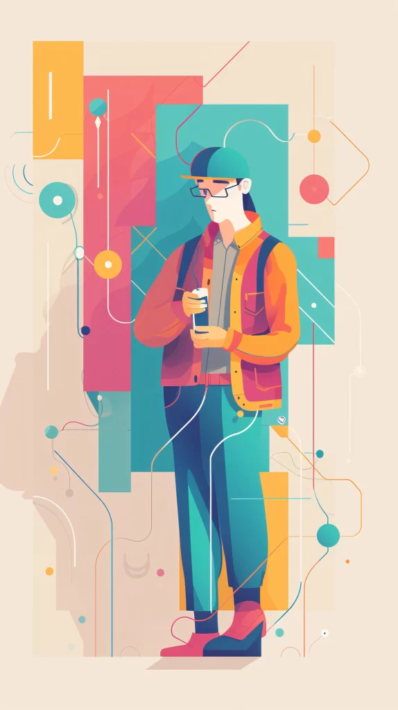 Professional Multicolored Abstract Vector Illustration Modern