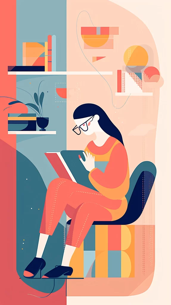 Professional Orange Blue Digital Illustration Modern