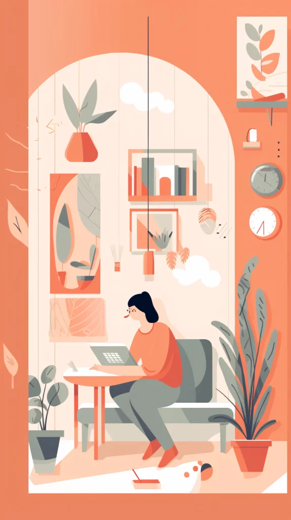 Professional Orange Green Illustration Modern