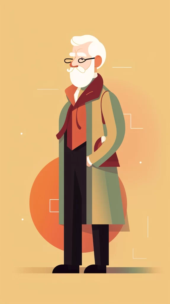 Professor Red Green Black Formal Flat