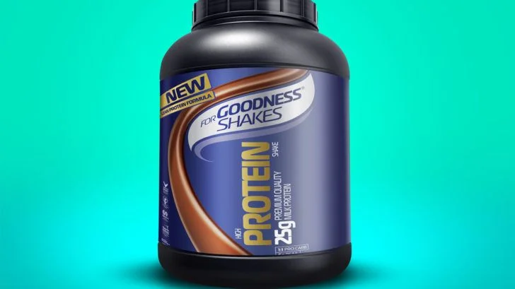 Protein Shakes Blue Gold Label