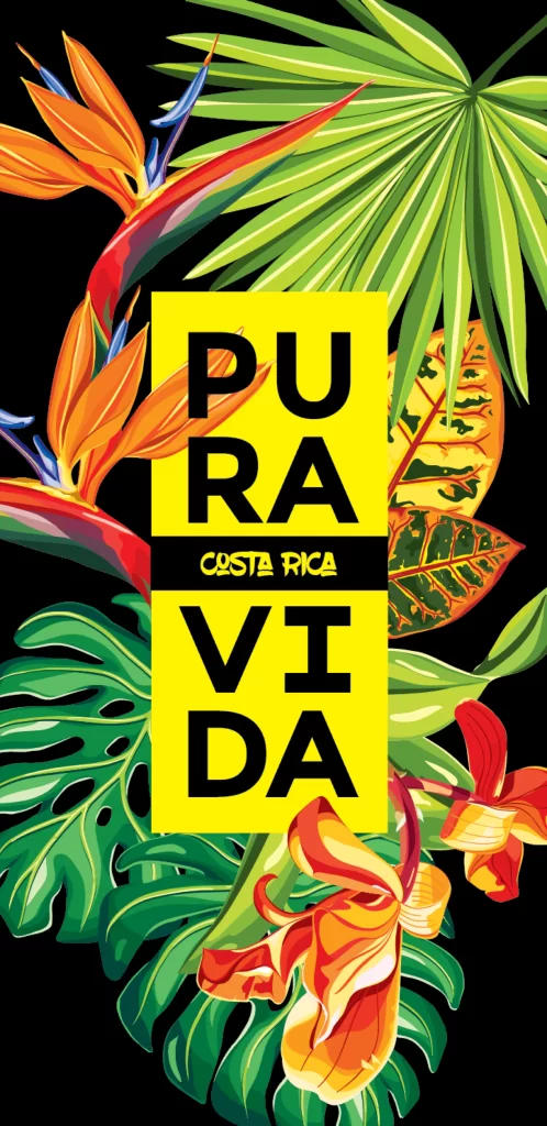 Pura Vida Costa Rica Tropical Flowers