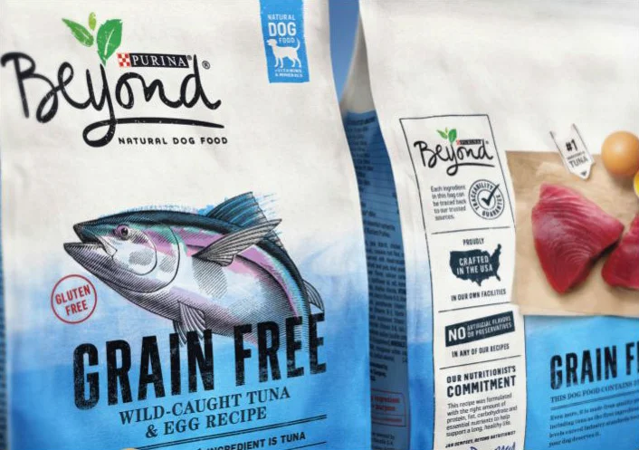 Purina Beyond Dog Food Grain Free Tuna Egg Recipe Blue White